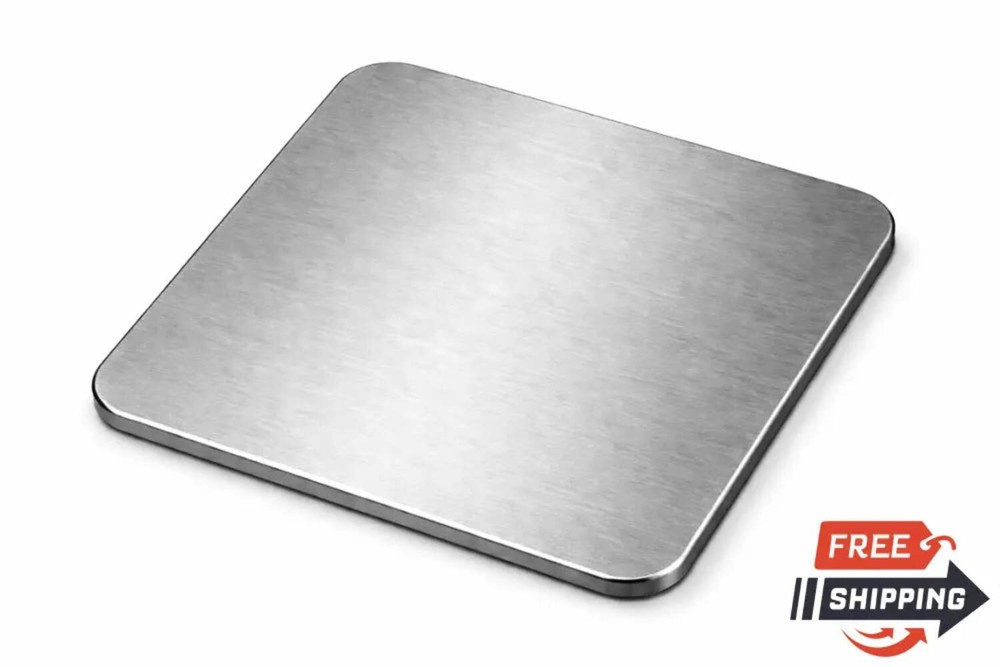 Square Steel Plate-1/8" Thick-Radius Corners-Select Size