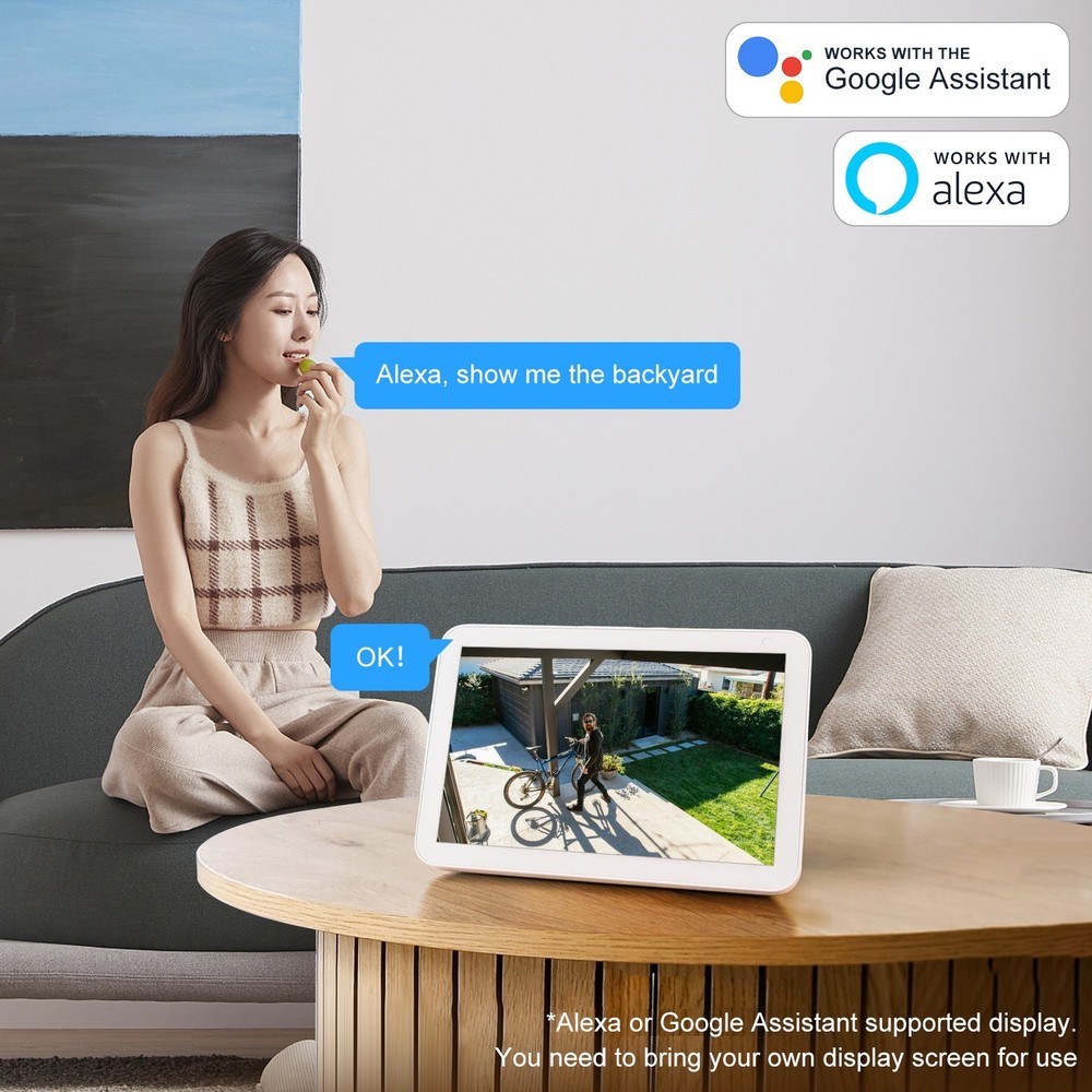 2K solar security camera outdoor camera wireless