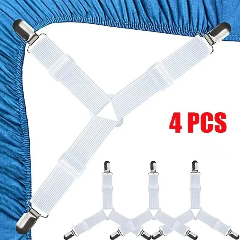 Universal Bed Sheet Fixed Holder High Elastic Adjustable Crisscross Fastener Str