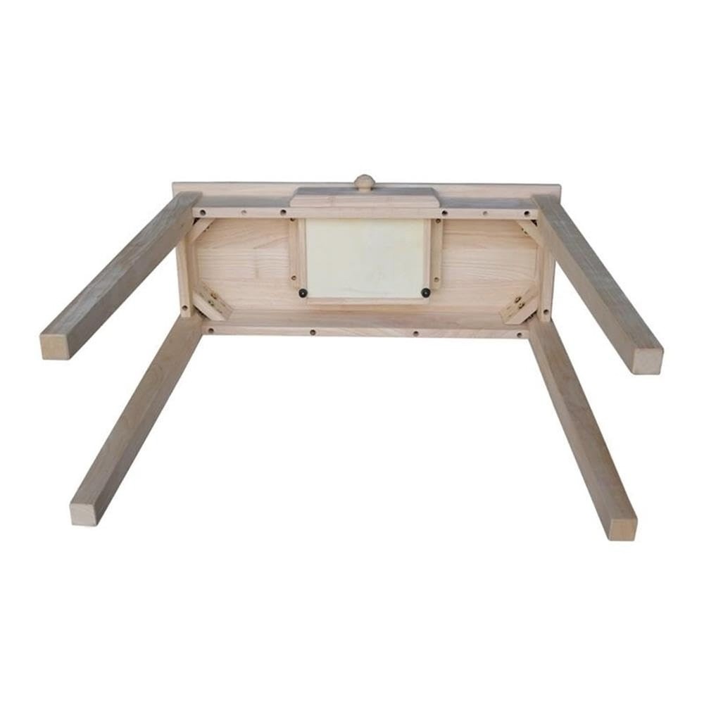 IC International Concepts, Rectangular Hall Table W/Drawer , Solid Real Wood,...