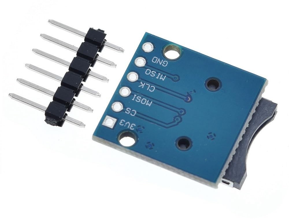 6 Pcs Micro SD TF Card Adapter Mini Reader Module 3.3V 6 Pin SPI Interface Co...
