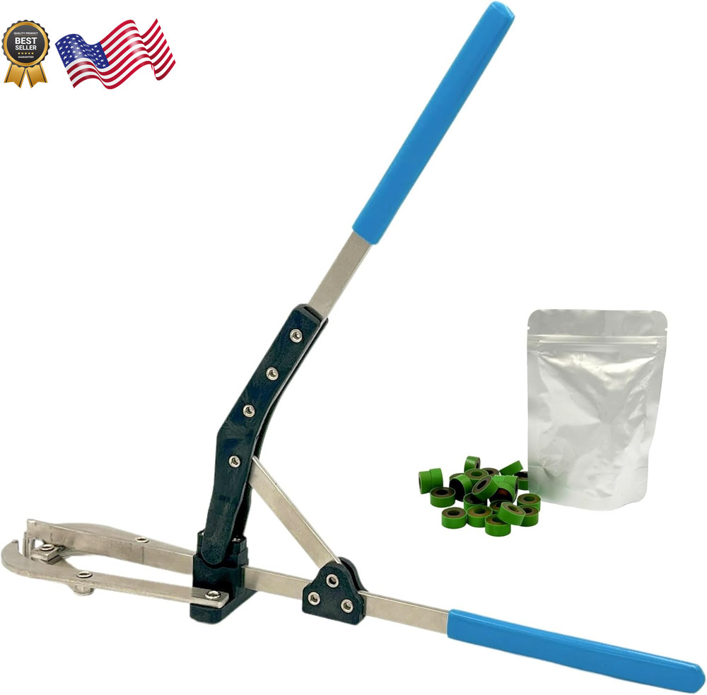 LFM Large Castration Bander Elastrator Tool for Livestock Large Bands 25 Pack