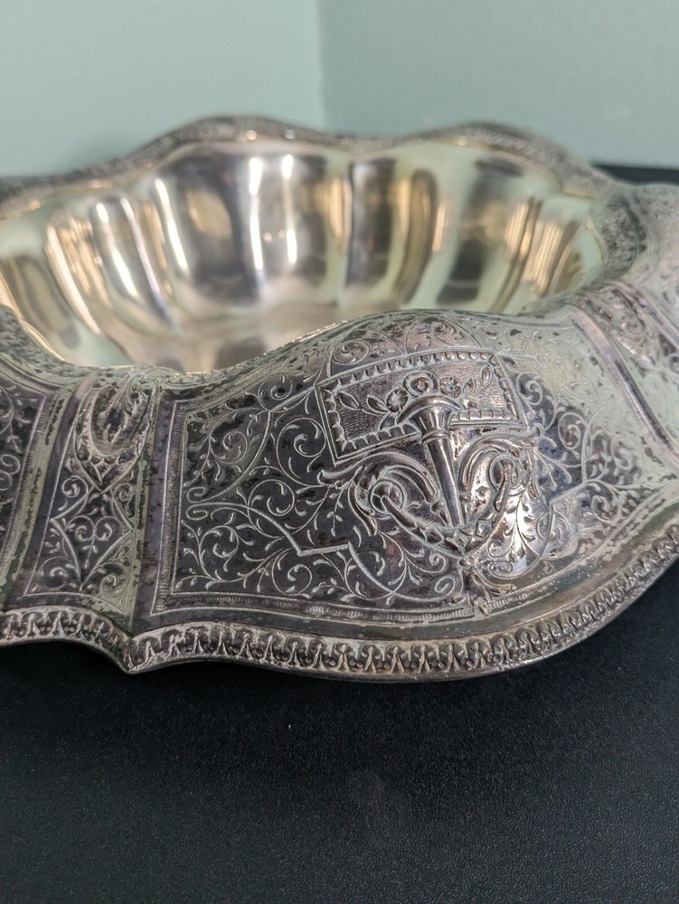 Centerpiece BOWL Silverplate EG Webster & Son EGW&S 1930