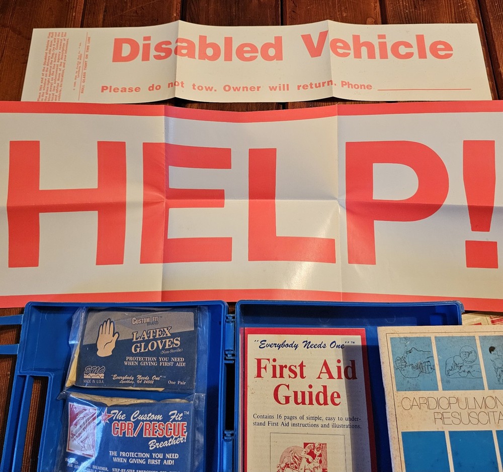 Vintage First Aid Kit 80's Comprehensive Pak