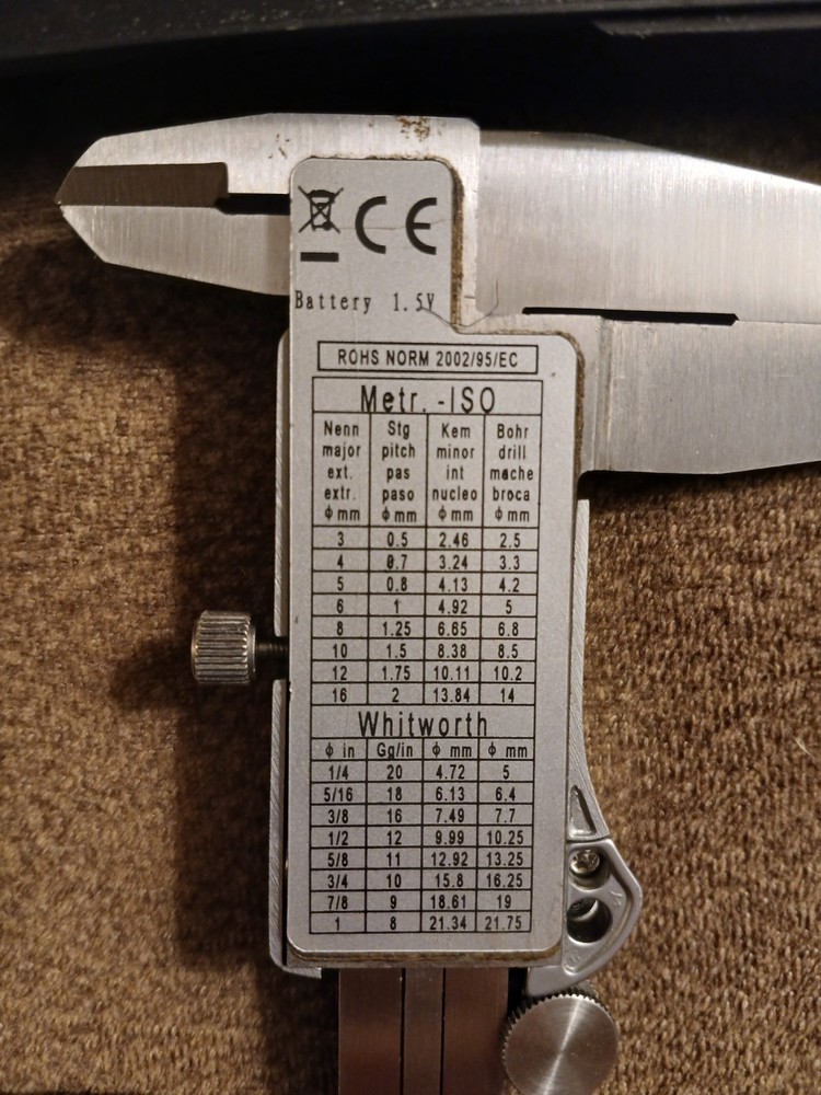 PEC TOOLS 12"/300mm CAPRI DIGITAL CALIPER LCD DISPLAY