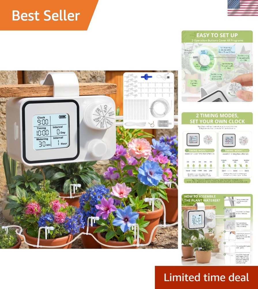 Automatic Watering System for 15 Potted Plants