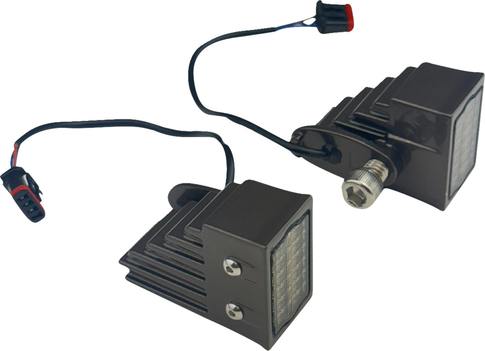CUSTOM DYNAMICS LED Turn Signals - Front - Dark Bronze CD-LRST-FTS-D