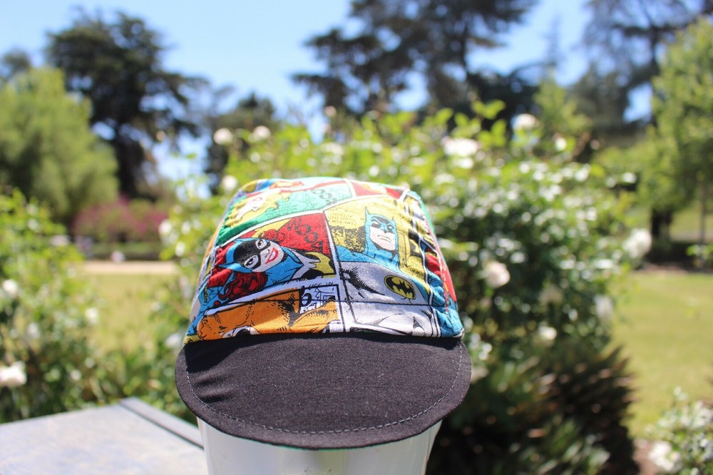 CYCLING CAP COMICS HANDMADE IN USA, S M L