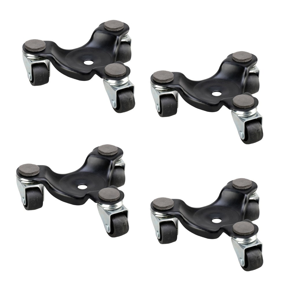 4 Pack 3 Wheel Mover Dollies
