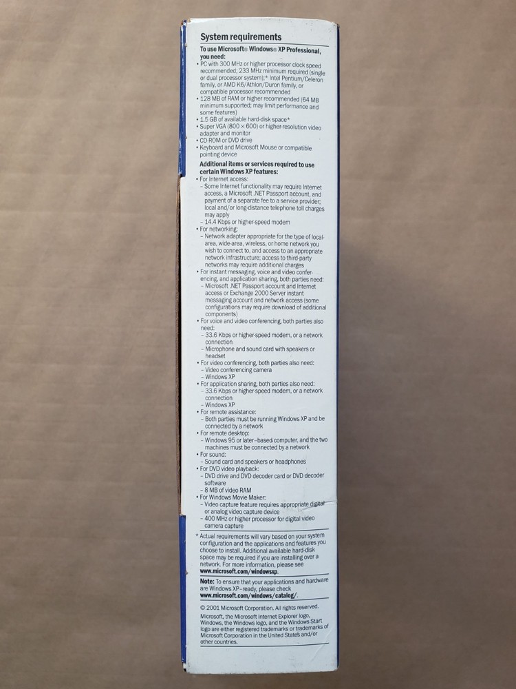 Microsoft Windows XP Professional Version 2002 Upgrade – Complete Retail Box