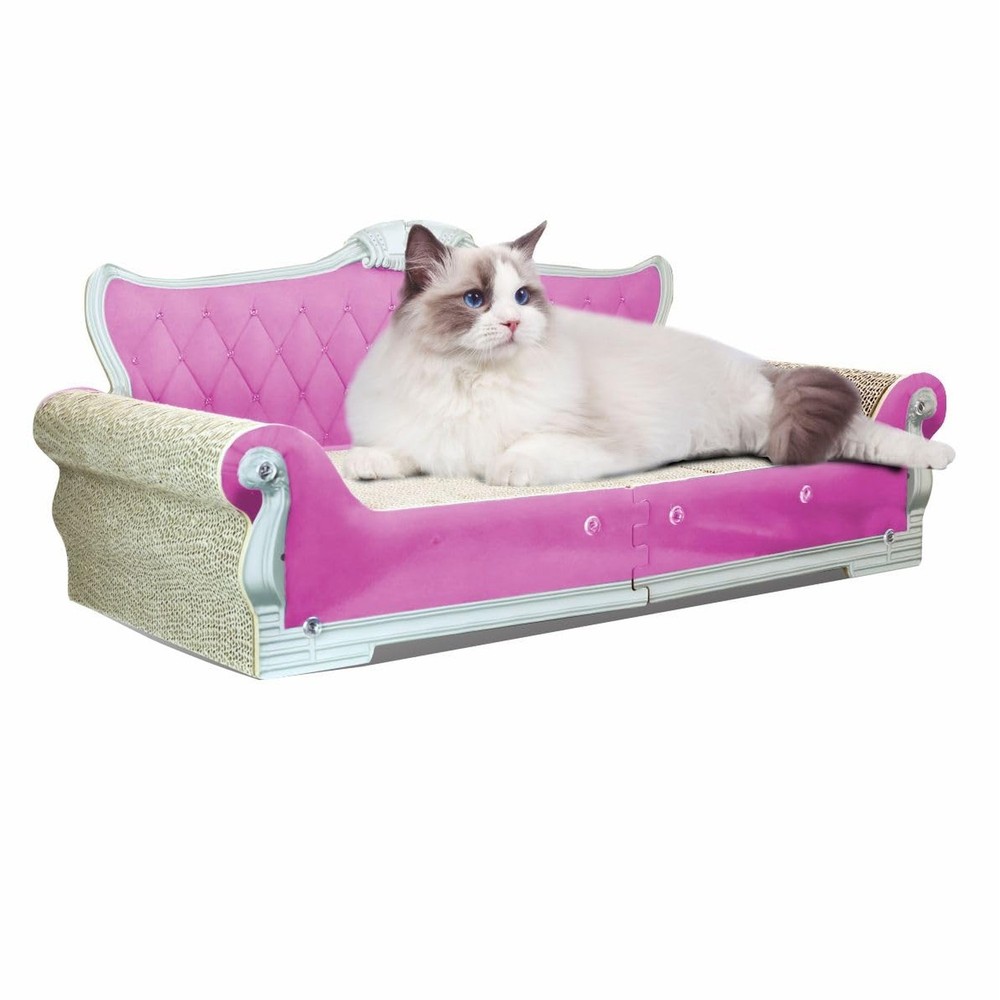 Sofa Shaped Cat Scratching Boards,Cat Scratcher Couch,Extra Large Cat Scratch...