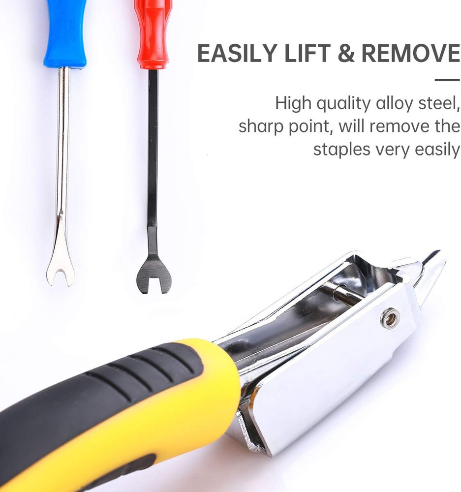 3PCS Upholstery and Construction Staple Remover with Tack Puller Tool, Nail Pull
