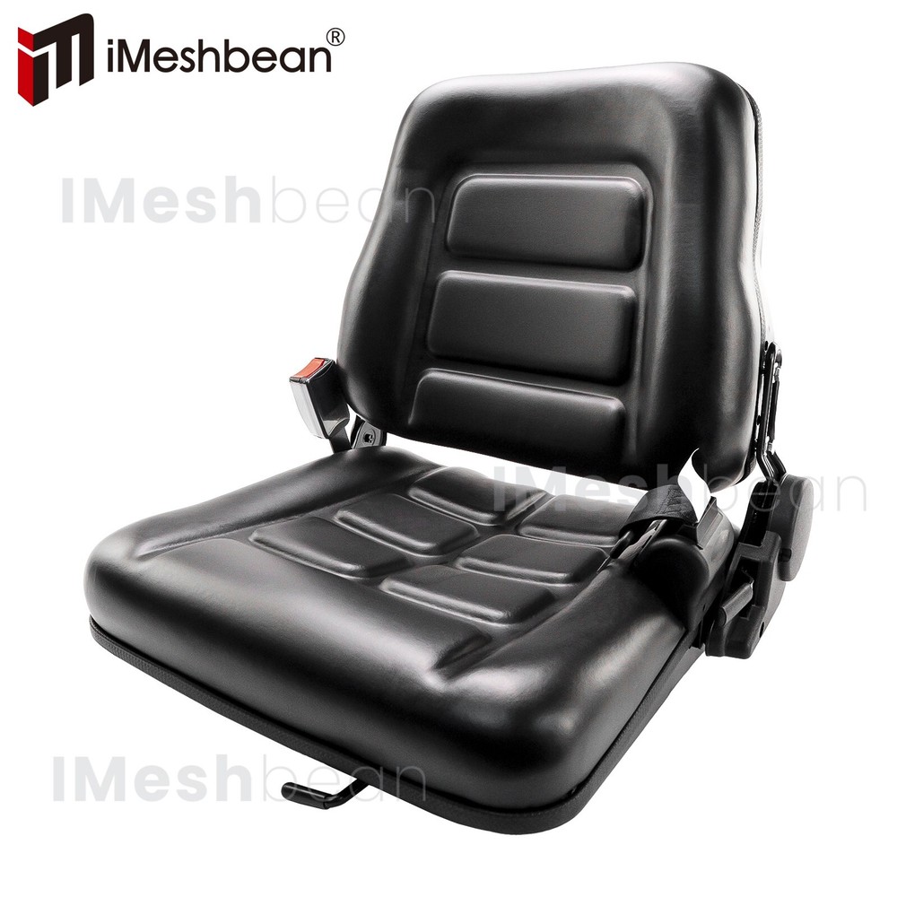 Excavator Tractor Forklift Seat Universal Adjustable Backrest Armrest Safty Belt