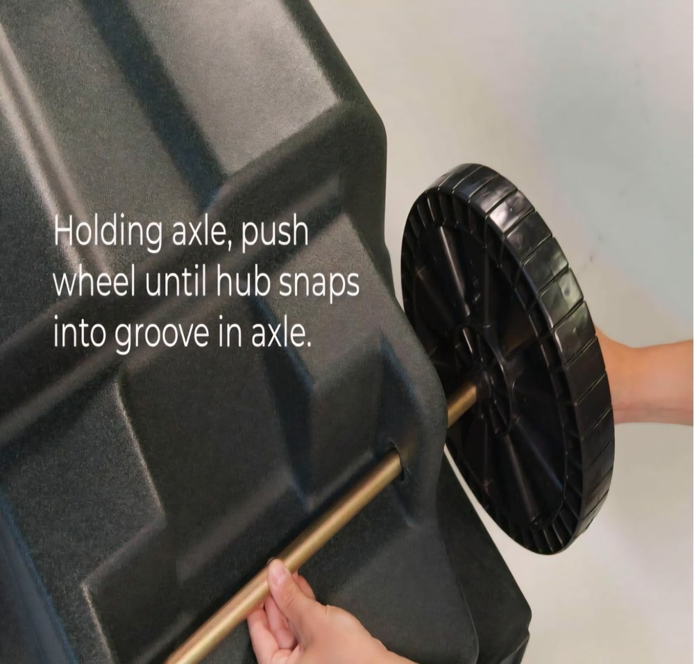 Trash Can Replacement Wheel Kit for 64 Gal. Trash Can