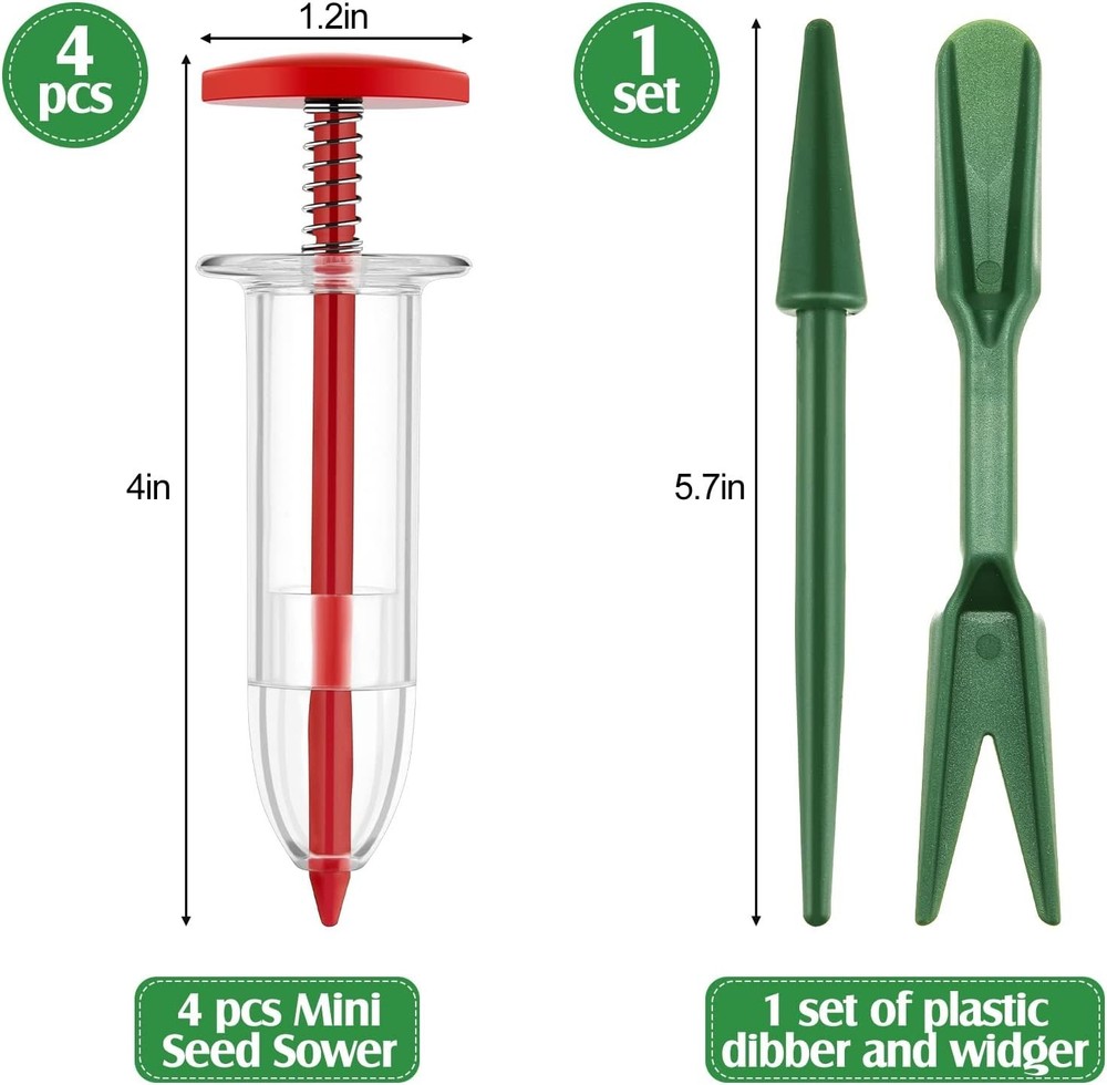 Lightweight Handheld Seed Planter & Transplanter Tools for Effortless Sowing