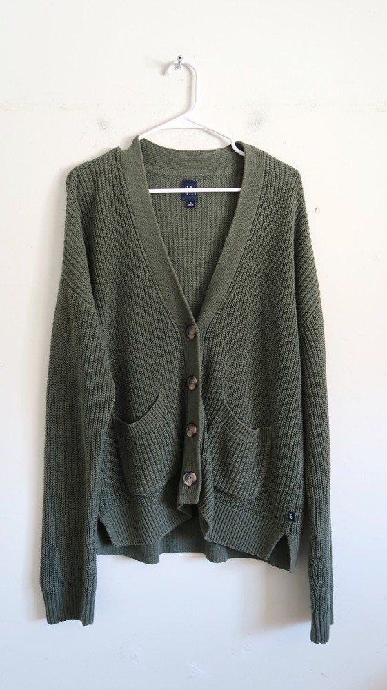 GAP Green Cardigan - Size XL