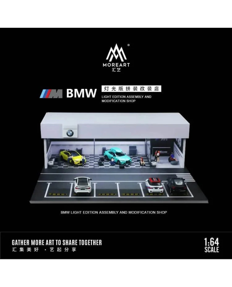 MoreArt 1:64 BMW Modification Shop Diorama