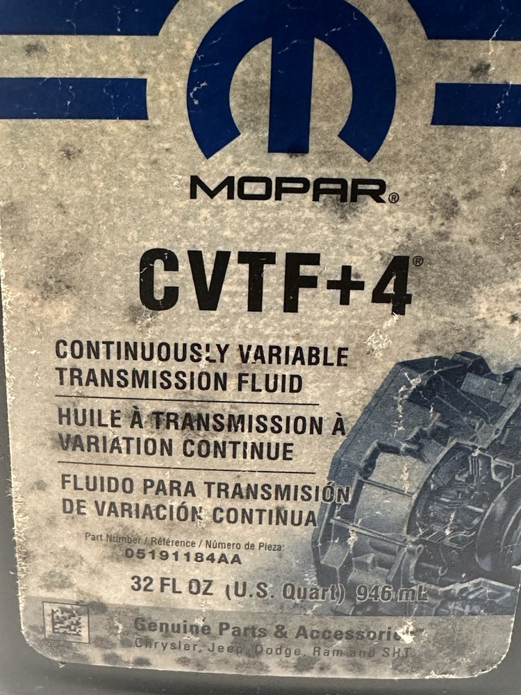 Mopar 05191184AA CVTF+4 Continuously Variable Transmission Fluid NOS