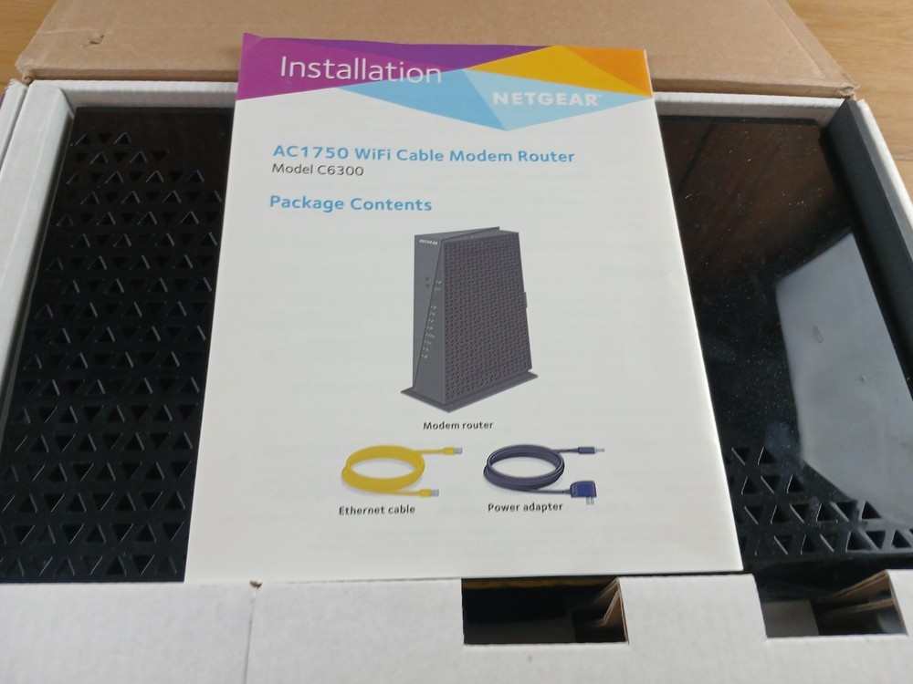 NETGEAR WIFI Cable Modem Router Model C6300