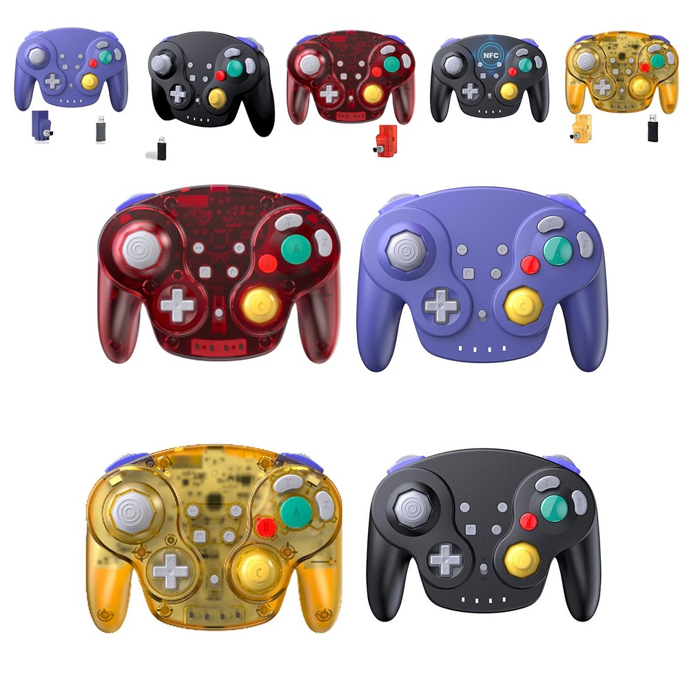 2.4G Wireless Gamecube Controller Gamepad for Gamecube Games USB or NGC Dongle
