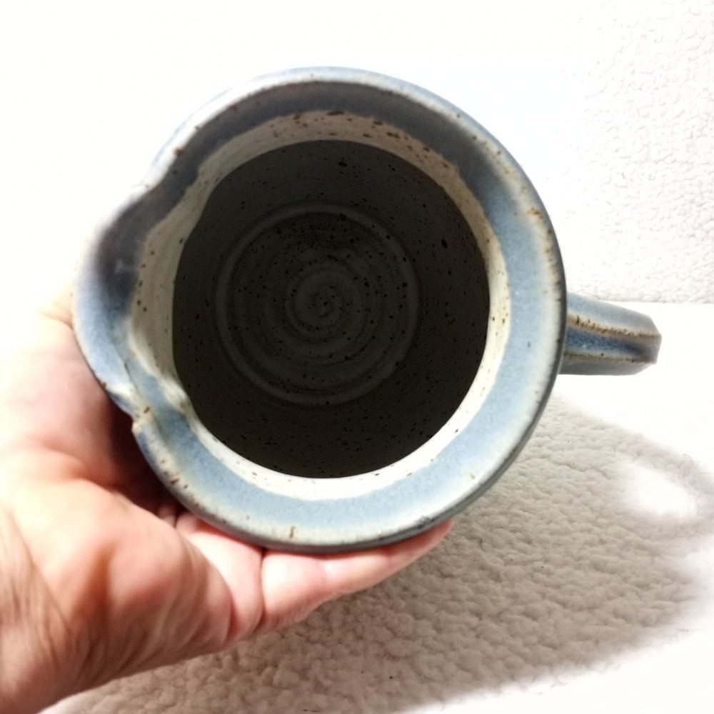 Artist Signed Studio Stoneware Mid Century Pitcher Jug