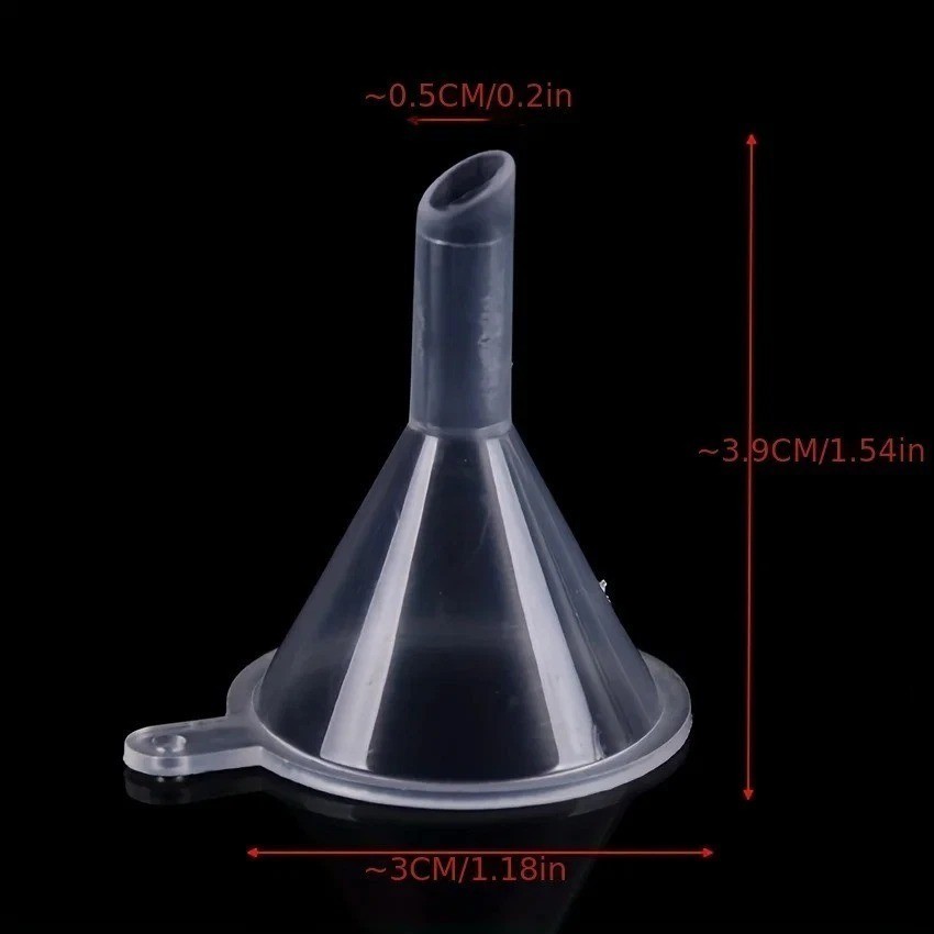 10pcs Small Plastic For Perfume Diffuser Bottle Mini Liquid Oil Funnels Lab US