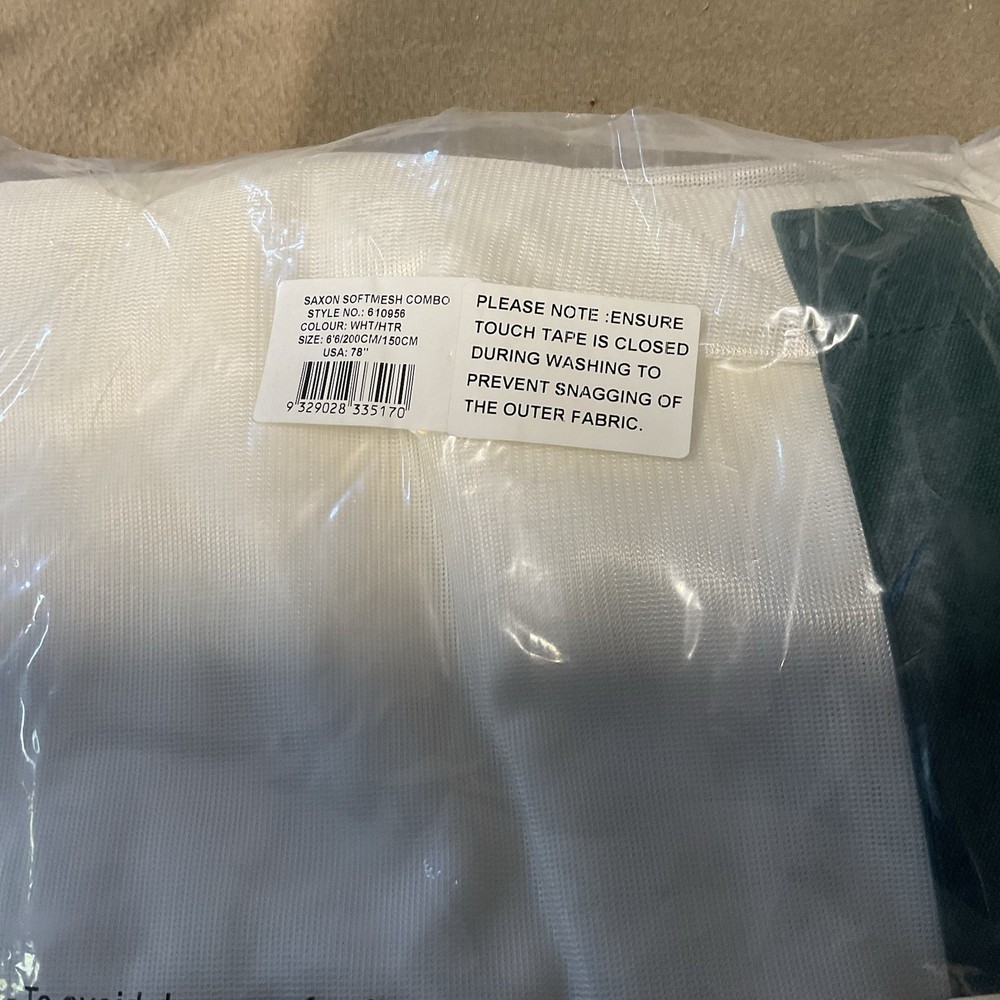 Saxon Fly Sheet - New. Size 78 White And Green