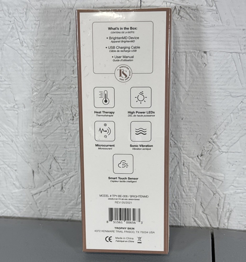 Trophy Skin Brighten MD Multi-Function Eye Face & Neck Tool NEW RV $40