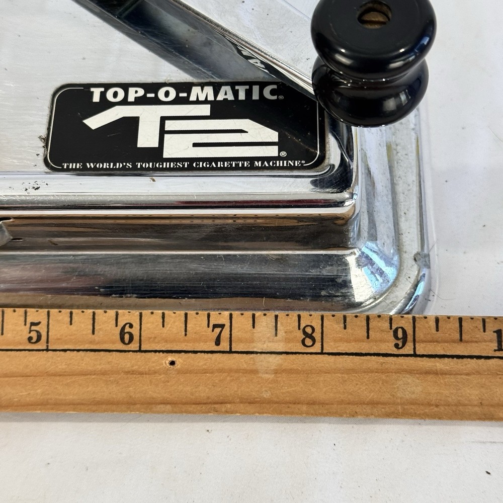 Top-O-Matic Cigarette Machine T2 Rolling Machine Working w/ Papers
