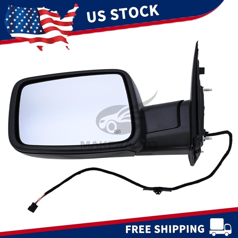 Driver Left Side Mirror Heated Manual Fold For Ram 1500 Classic 2500 2013-2018