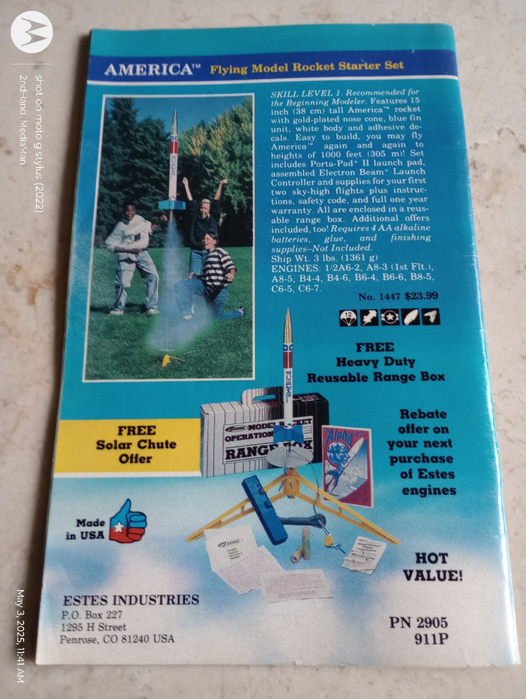 1991 ESTES MODEL ROCKET CATALOG