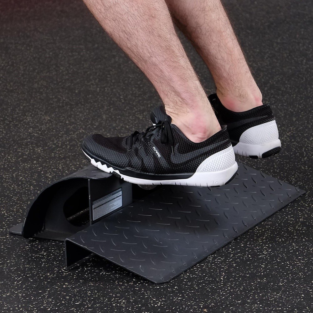 Body-Solid (SCB26) Calf Raise Block and Squat Platform - Solid Steel Incline
