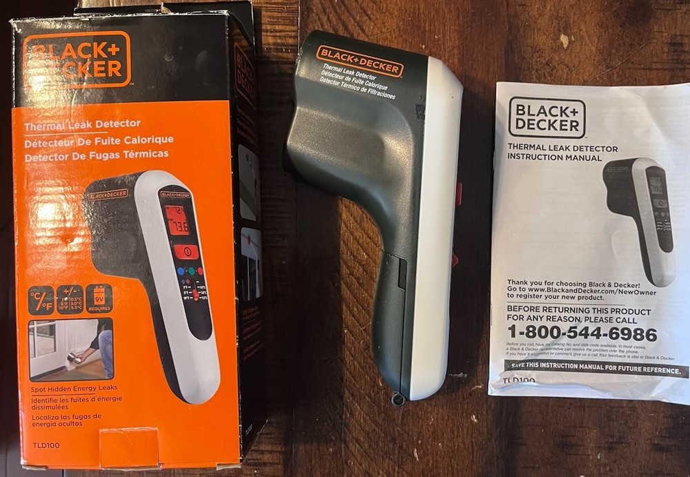 BLACK + DECKER - TLD100 Thermal Leak Detector TESTED - WORKS GREAT