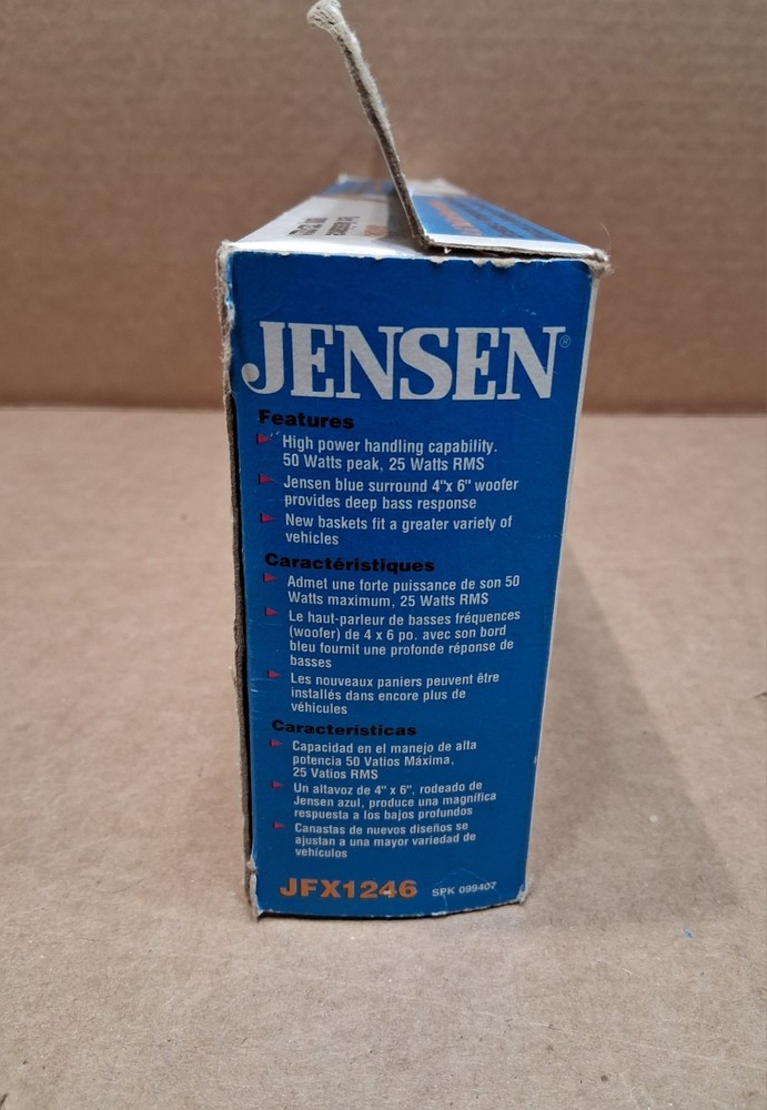 Jensen JFX1246 Dual Cone Speaker Set