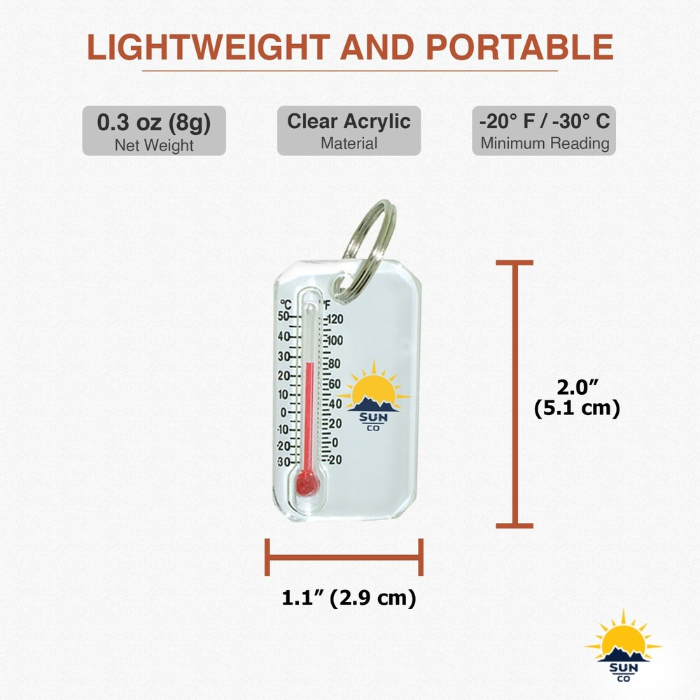 Sun Company Original Zip-o-gage - Zipperpull Thermometer