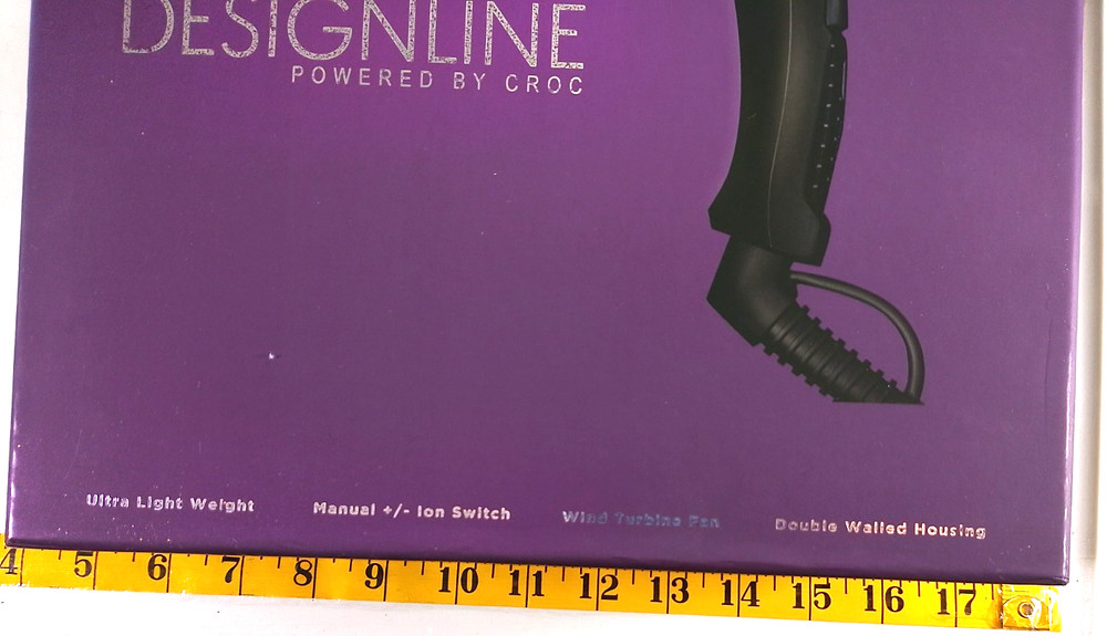 Designline Powered by Croc hairdryer with various accessories untested