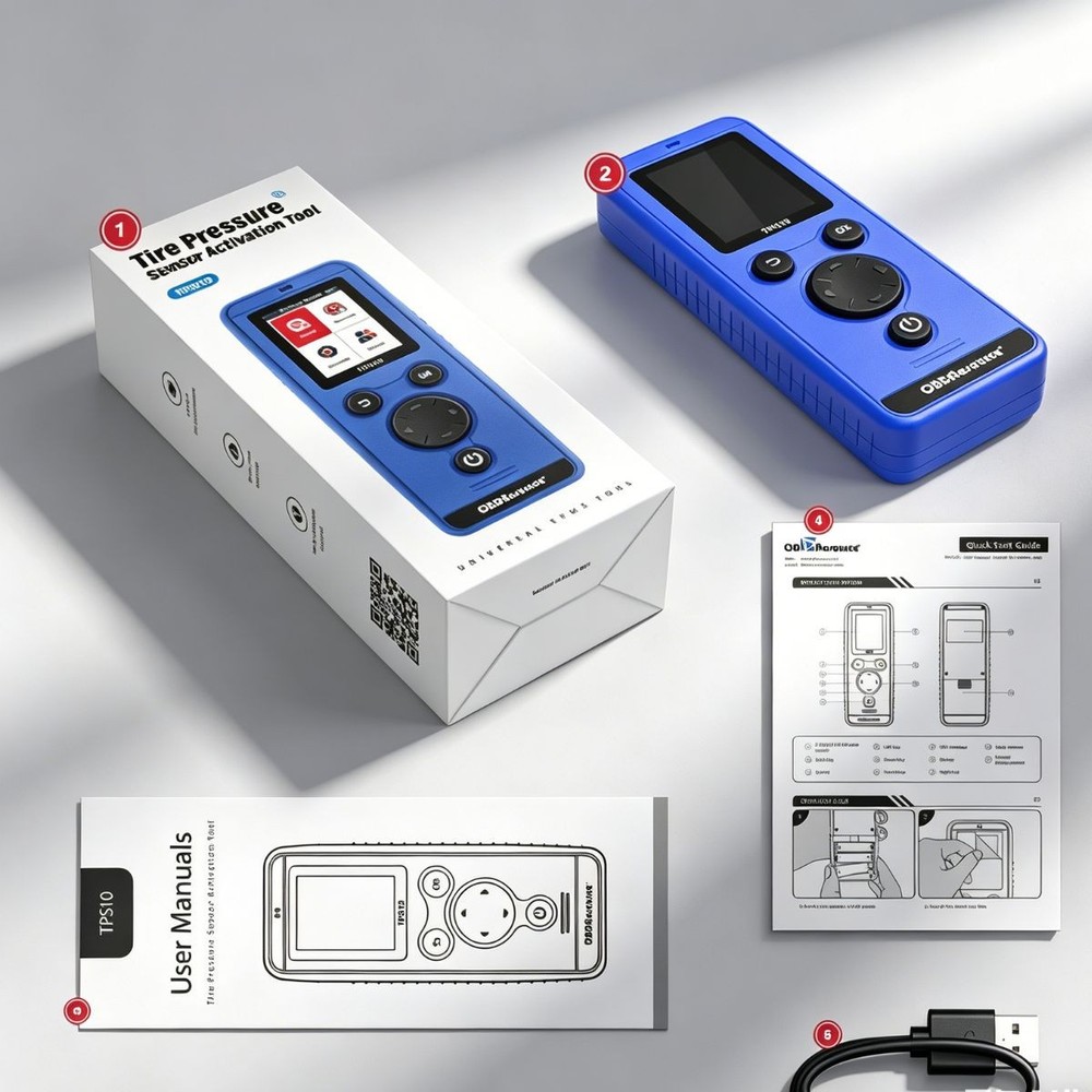 Universal TPMS Relearn Tool Auto Tire Pressure Sensor Activate TPMS Reset Tool