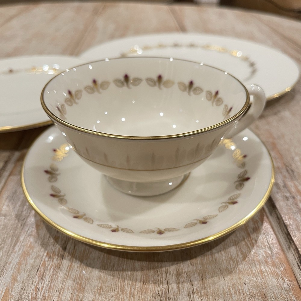 Vintage Retired Lenox Romance 4 Piece Place Setting