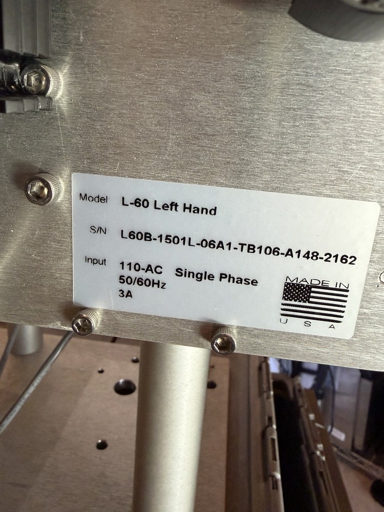 l-60 Left hand Labeler Universal labeling systems