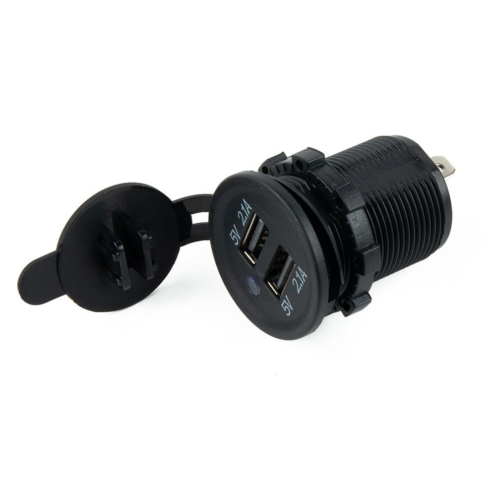 USB Socket Dual USB Chargers For 12-24V Voltage Vehicles USB Data Cable