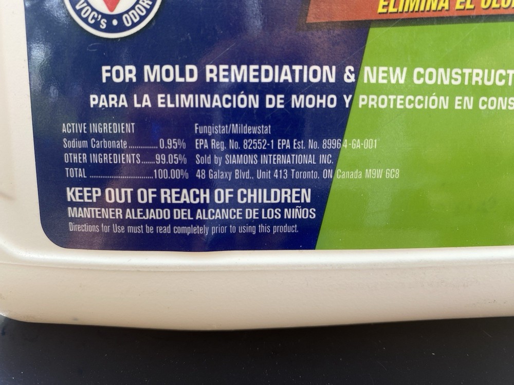 Concrobium Mold Control Liquid Unscented 1 Gallon EPA Registered Biodegradable