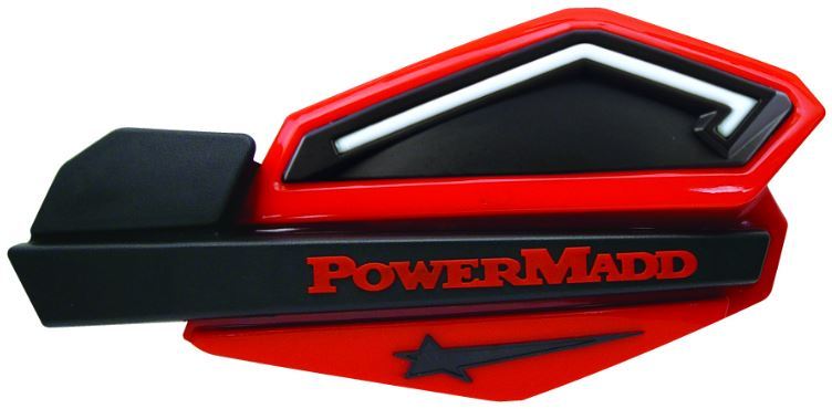 Powermadd Star Series LED Lights Hand Guards Red Black Mount Banshee Blaster