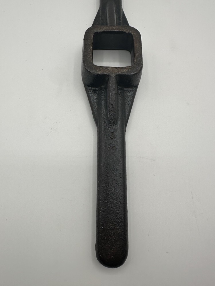 13” Double Handle Cast Iron Square Socket Valve Wrench 1.5” Steampunk