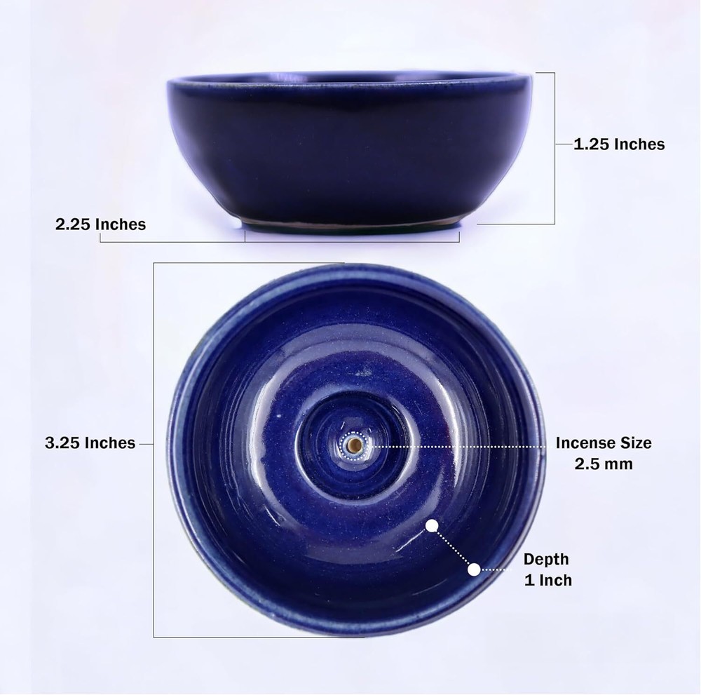 Hosley® Incense Bulk Pack 60 Sticks with Ceramic Holder Aromatherapy 6, Blue2