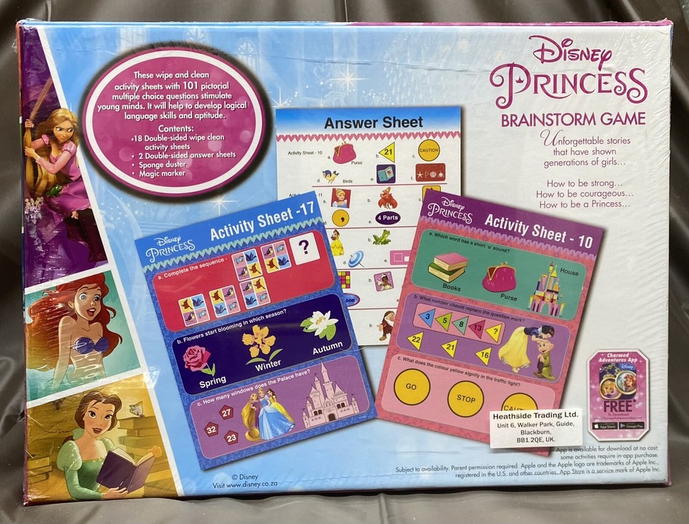 Disney Princess Brainstorm Activity Game