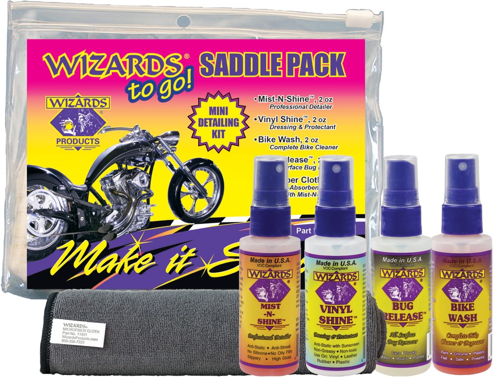 Wizards 22480 Saddle Pack Mini Detailing Kit