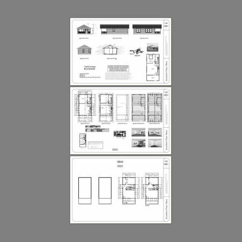 18x30 Tiny House -- 540 sq ft -- PDF Floor Plan - Model 4K