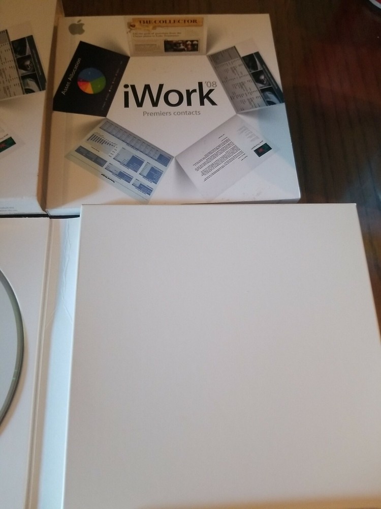 Apple iWork' 08 Office Software Suite Mac Keynote/Pages/Numbers