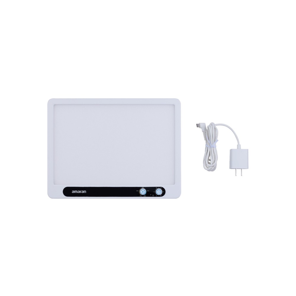 Amaran Verge Edge-Lit Flicker-Free Eye-Safe LED Panel Light (White, US) Bundle