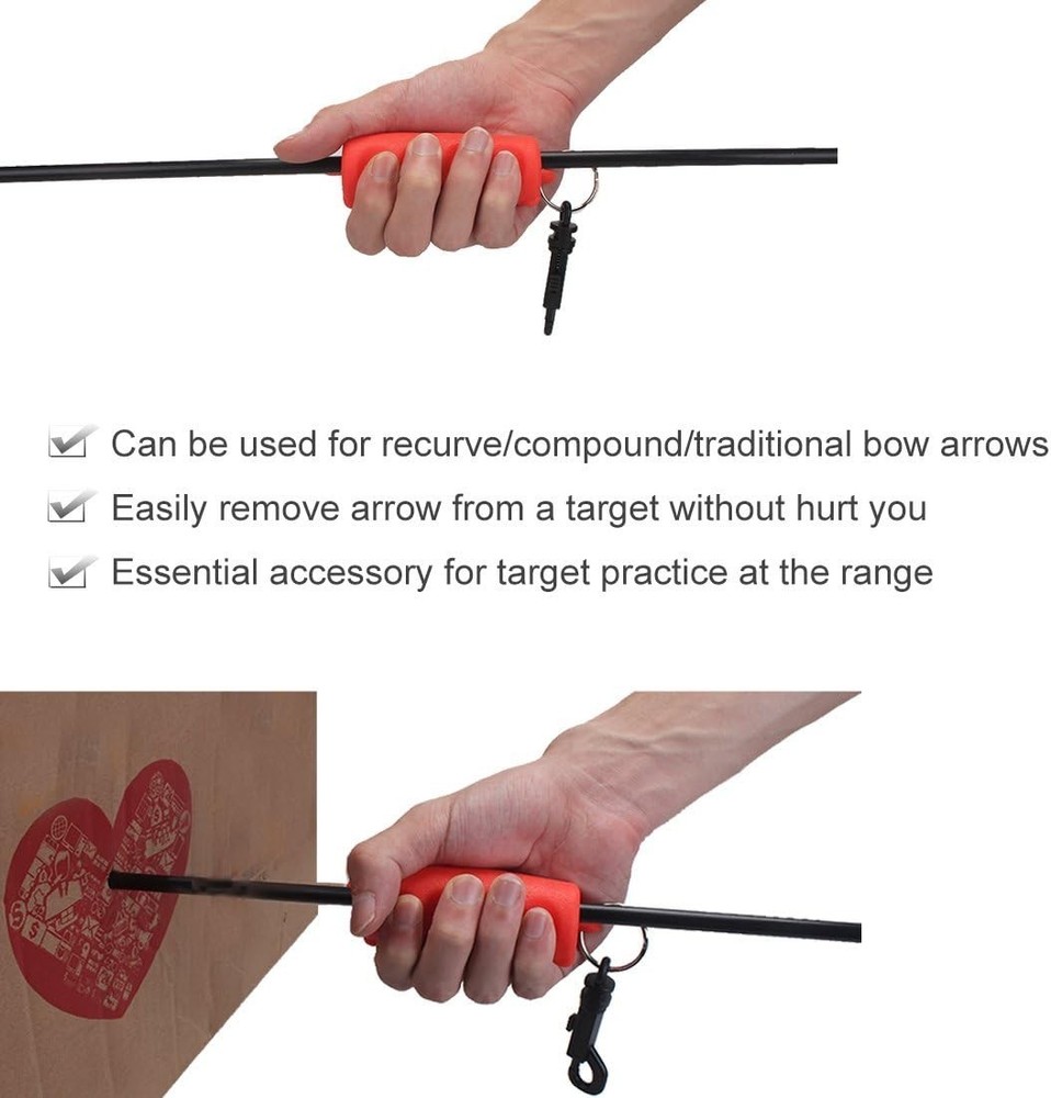 Essential Archery Arrow Puller with Keychain Clip for Safe Target Practice